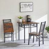 ZUN Dining Assemble Metal& Wood Seat Modern Style for Dining Room Decor Folding Retro Chair W2167131126