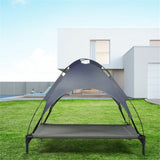 41.5" x 34.5" Dog Cot with UV Protection Canopy Shade 53468401