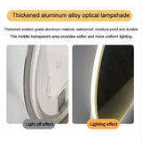 32'' LED Round LED Bathroom Mirror with Lights-Wall Mount Vanity, Anti-Fog, 3 Color Temperature W2709P242511