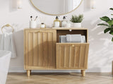 Sloping laundry basket with removable inner basket, concealed laundry basket, bathroom laundry W1706P465303