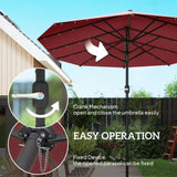 Outdoor beach umbrella/Double-Sided Sun Umbrella 42494965
