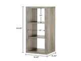 3 Cube Storage Organizer, Rustic Gray 11767375