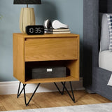 Hunter 20 inch Wide Nightstand in Oak Veneer B136P364303