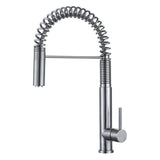 DAX Single Handle Pull Down Kitchen Faucet Brushed Finish B2702P227001