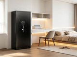 Gun Safe for Rifles & Handguns, Keypad Lock Security Storage Cabinet, Home Firearm Safe, Black, 13875645
