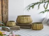 Set of 3 Metal Planter Distressed, L12x12x14" M9x9x11.5" S6.3x6.3x8.7" W2078P499531