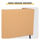 2pcs armless sofa 2pcs corner sofa 2pcs footstool iron legs yellow white cushions woven 81753170