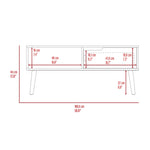 ZUN Hamburg Coffee Table, One Open Shelf, One Drawer B128P148712