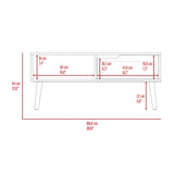 ZUN Hamburg Coffee Table, One Open Shelf, One Drawer B128P148712