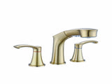 Widespread Pull Out Sprayer Bathroom Faucet, 2-handle Bathroom Sink Faucet W1224P185049