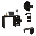 ZUN Arlington Computer Desk with 2-Open Storage Shelves and Drawer with Handle B128P148859