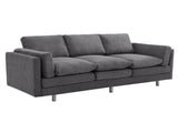 Modern 3-seater Sofa 79.5" Sofa Couch Upholstered Sofa with Dual-layer Seat Cushions for Living N763P351754E