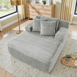Single lazy sofa chair, no assembly required, made of velvet fabric, fluffy modern single W487P288236