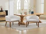 Mid Century Modern Upholstered Barrel Dining with Arms,Farmhouse Linen Kitchen & Dining Room 54662414
