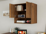 Wall-Mounted Storage Cabinet with Doors and Shelf. W331P532639