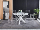 Wedding chair,dining chair,set of 4,plastic seat W234P167936