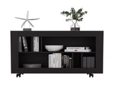 Console Table Cart, 5 Shelves, 4 Casters B097P296825
