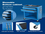 Tool Chest, 8-Drawer Rolling Tool Storage Cabinet with 2 in 1 Detachable Top Tool Box, Liner, 51693910