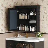 30'' x 28'' Bathroom Medicine Cabinet with Mirror, Wall Mounted Mirror Cabinet with Storage N710P209425B