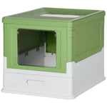 ZUN Fully Enclosed Cat Litter Box 88077855