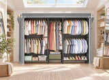 Heavy Duty Closet Organizer System, Freestanding Clothing Rack Shelves, Adjustable Garment Rack W3204P581186