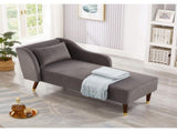 Modern Chaise Lounge Chair Velvet Upholstery W1097124939
