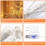 Lighted Birch Tree Artificial White Birch Twig Tree with 8 Warm White Lighting Modes for Wedding 43116815