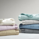 Oversized Down Alternative Blanket with Satin Trim B03598528