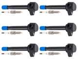 Pack of 6 Ignition Coil Spark Plugs fit for Acura RDX ZDX Honda Pilot V6 UF624 48144921