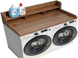 Washer Dryer Countertop with Non-slip Pads, Laundry Wood Shelf Topper with Edge, 54" Width x 27.5" W2641P446883