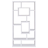 White 10-Shelf Open Back Bookcase B062P153818