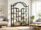 Tall Arched Plant Stand with Hanging Hooks 74.8 Inch 12775302