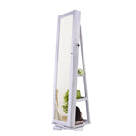 ZUN 360 Degree Rotation Full-Body Mirror Cabinet PVC Film Moisture-Proof Dressing Mirror Cabinet Super 12120367