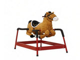 Spring Rocking Horse for Kids 3 Years, Plush Ride Horse with Neighing Sounds, Brown Animal Ride 65558702
