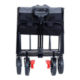150L Collapsible Wagon Cart Foldable, Utility Garden Wagon with 360lbs Weight Capacity, Heavy Duty W321P269218