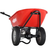 ZUN RedRock Wheelbarrow Utility Cart Electric Powered 24V DC 180W AGM Battery 330lbs Max 46785305