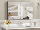 32*28Medicine Cabinet with Mirror for Bathroom, Wall Mounted Bathroom Mirror with Storage, W708P421793