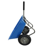 wheel barrow Two wheeled trolley for blue garden 15 inch pneumatic wheel WB189BL W227P331542