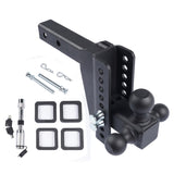 Tri-Ball 1-7/8'' 2'' 2-5/16'' Adjustable Trailer Hitch Fits 2'' Receiver Heavy Duty Solid Ball Mount 37348885