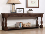 63inch Long Wood Console Table with 3 Drawers and 1 Bottom Shelf for Entryway Hallway Easy Assembly W1202114034