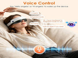 Foldable Eye Massage Mask with Voice Control, Heating Air Compression & Vibration, Built-in Wireless 95838588