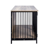 ZUN Wooden Dog Crate Large/Medium Dog, Dog Kennel Large Breed, Indoor Dog Cage 93279562