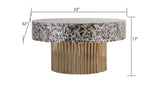 T 1207-32 Coffee Table Finished With Mother Of Pearl Top B009140758