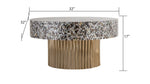 ZUN T 1207-32 Coffee Table Finished With Mother Of Pearl Top B009140758