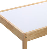 Gibson 3-Piece Dry Erase Kids Table & Two Chair Set, Natural B022P174726