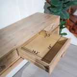 Rustic Wooden Console Table with 3 Drawers, 47inway Table with Drawers, Wood Console Table For W2729P270741