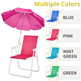 Folding Beach Chair with Umbrella Adults, Lightweight Porable Camping Chair with 265lbs Capacity 73014035