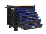 30-inch 7-drawer Wood-top Practical Rolling Steel Tool Cart, With Handle and Wheels, Storage Cabinet 73850984