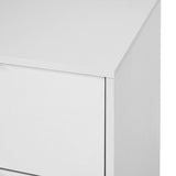 White 9 Drawer Dresser, 63" Large Deep Chest of, Wooden Dresser Storage Cabinet with 9 W409P307594