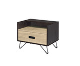 Melkree Oak & Black Finish Accent Table with Display & Utility Function B2726P243245
